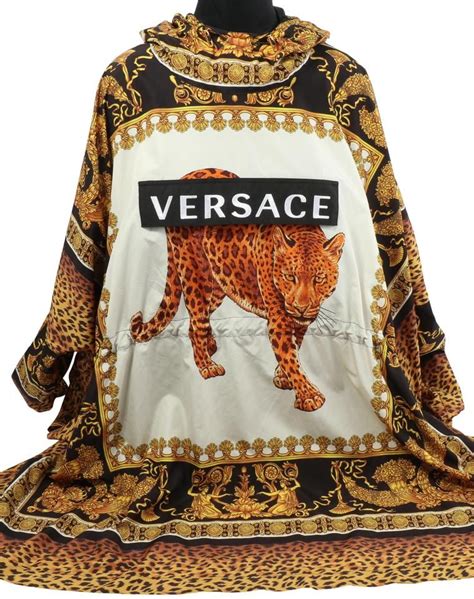 versace leopard baroque print hoodie|Men's Luxury and Designer Sweatshirts & Hoodies .